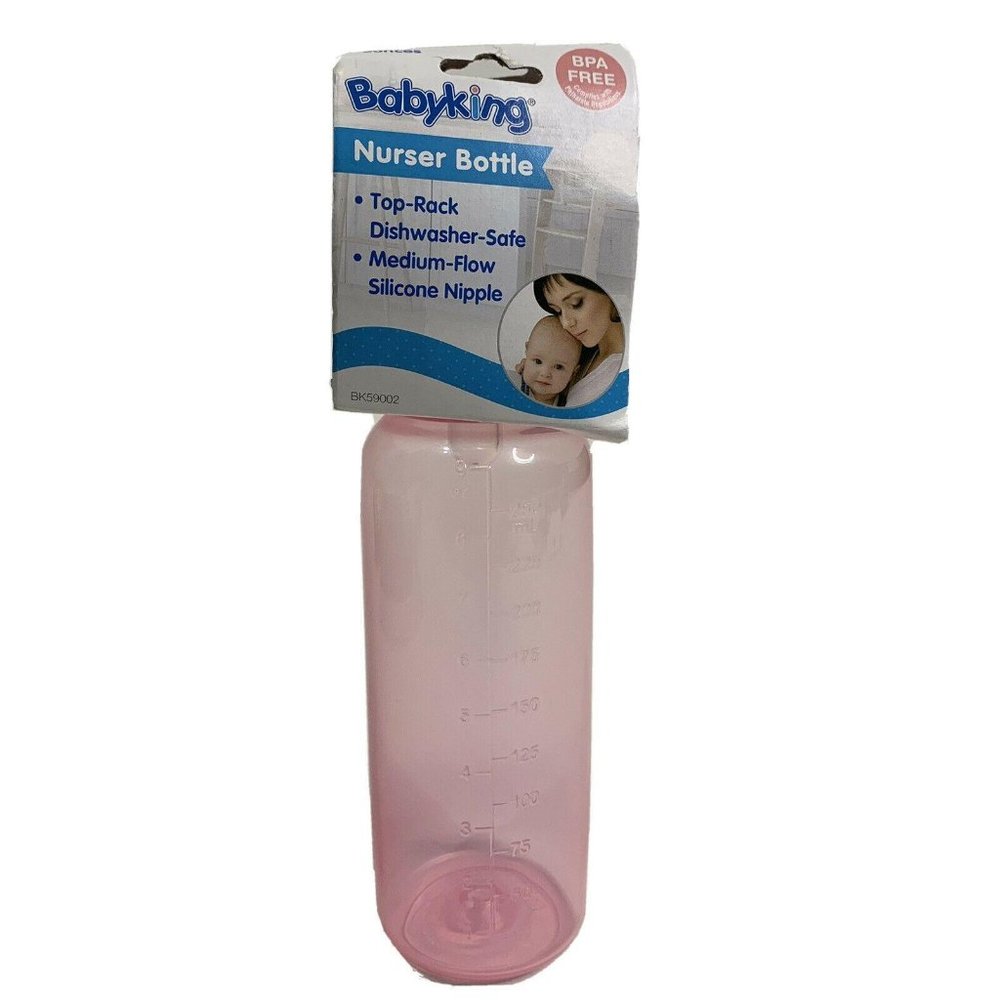 Babyking‎ Nurser Bottle BPA Free 8 oz Pink Medium